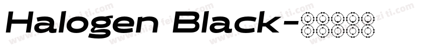 Halogen Black字体转换